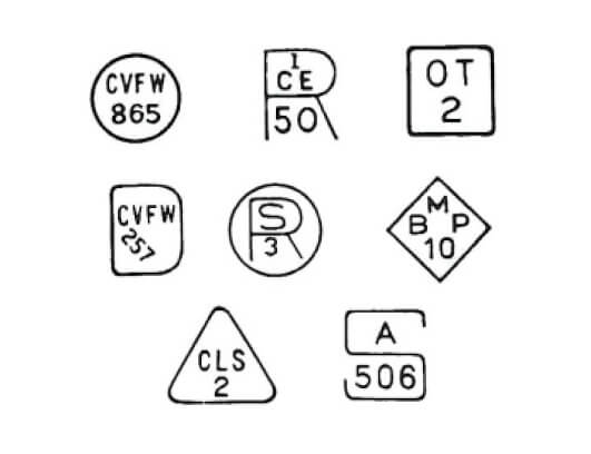 Inspector’s Identification Stamps